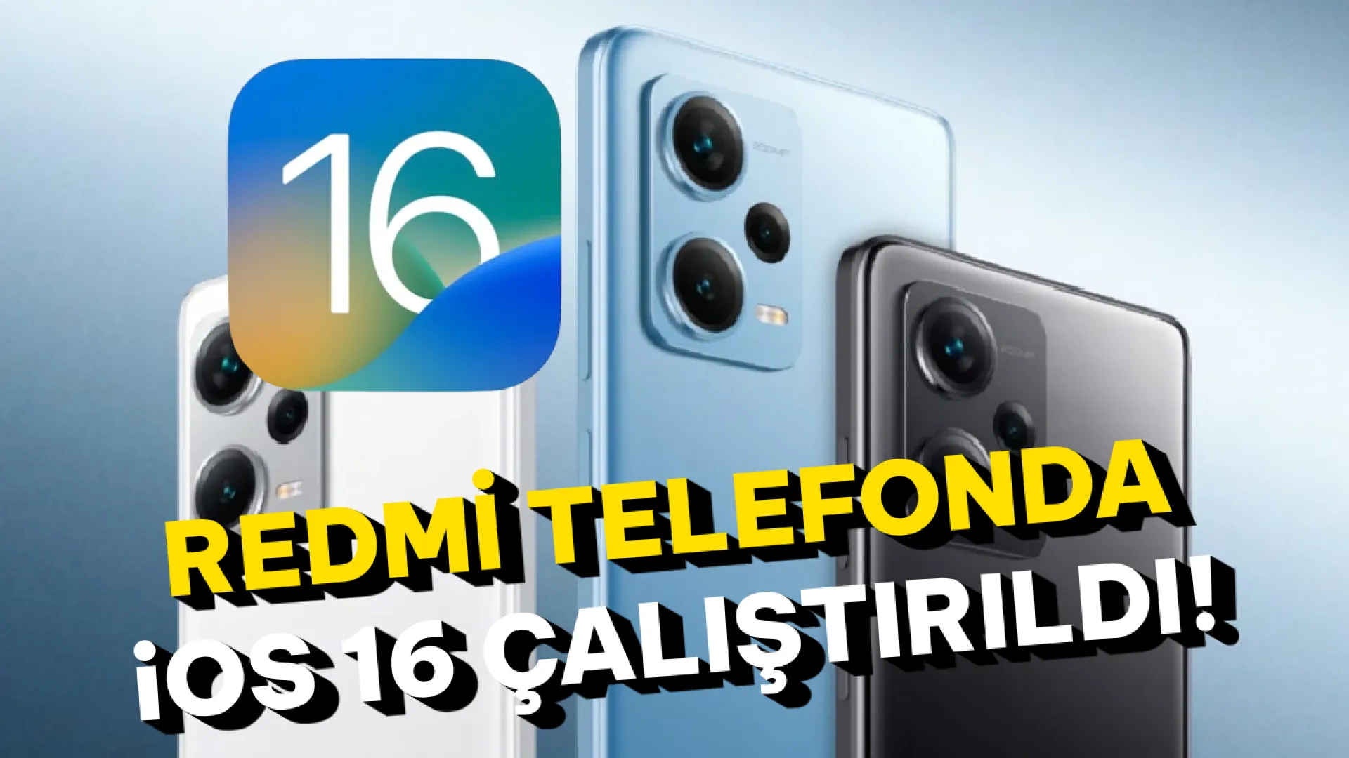 Android telefonda iPhone deneyimi: Redmi Note 12'de iOS 16 çalıştırıldı!