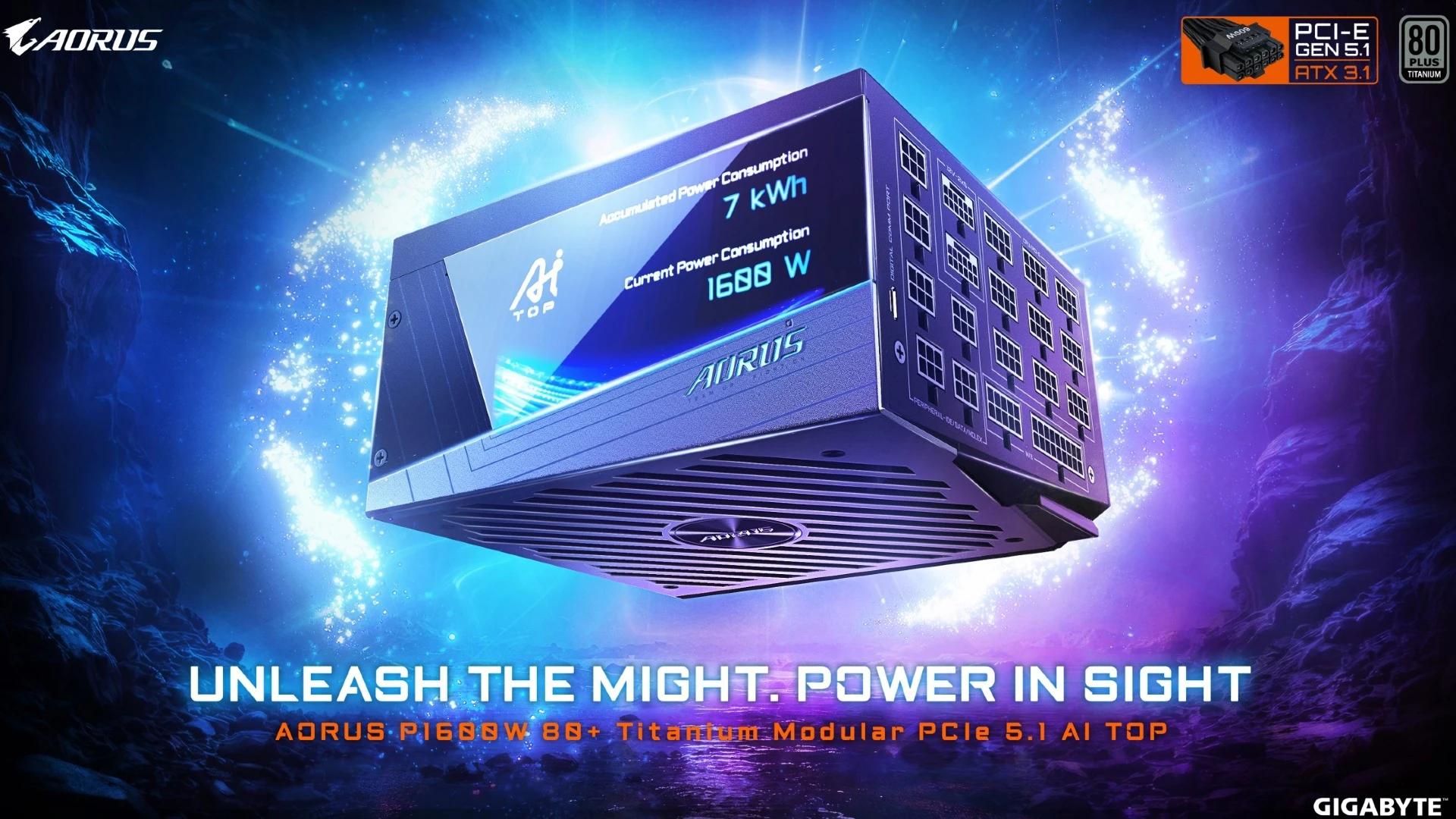 GIGABYTE, AORUS P1600W ile Üst Düzey PC Sistemleri ve Yerel Yapay Zekâ Uygulamaları için Amiral Gemisi PSU Modelini Piyasaya Çıkardı