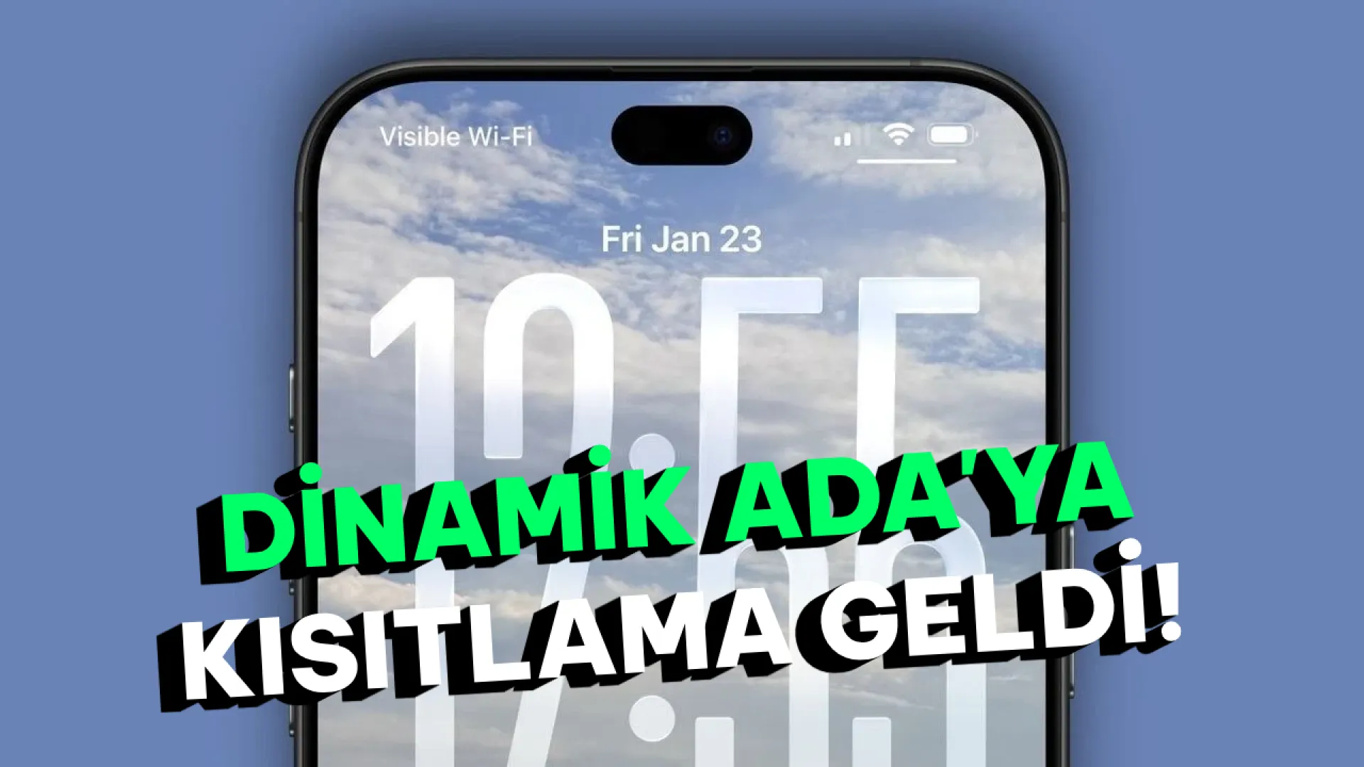 iPhone 18 Pro'da Dinamik Ada kullanımı için kısıtlama getirildi