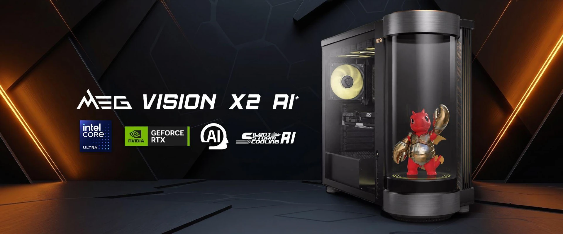 İlk Holografik AI Asistanlı Masaüstü Oyun Bilgisayarı: MSI MEG Vision X2 AI+