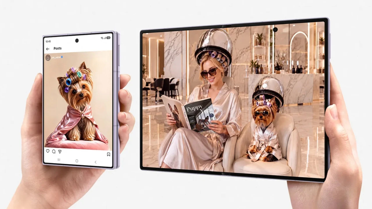 Samsung katlanabilir telefon