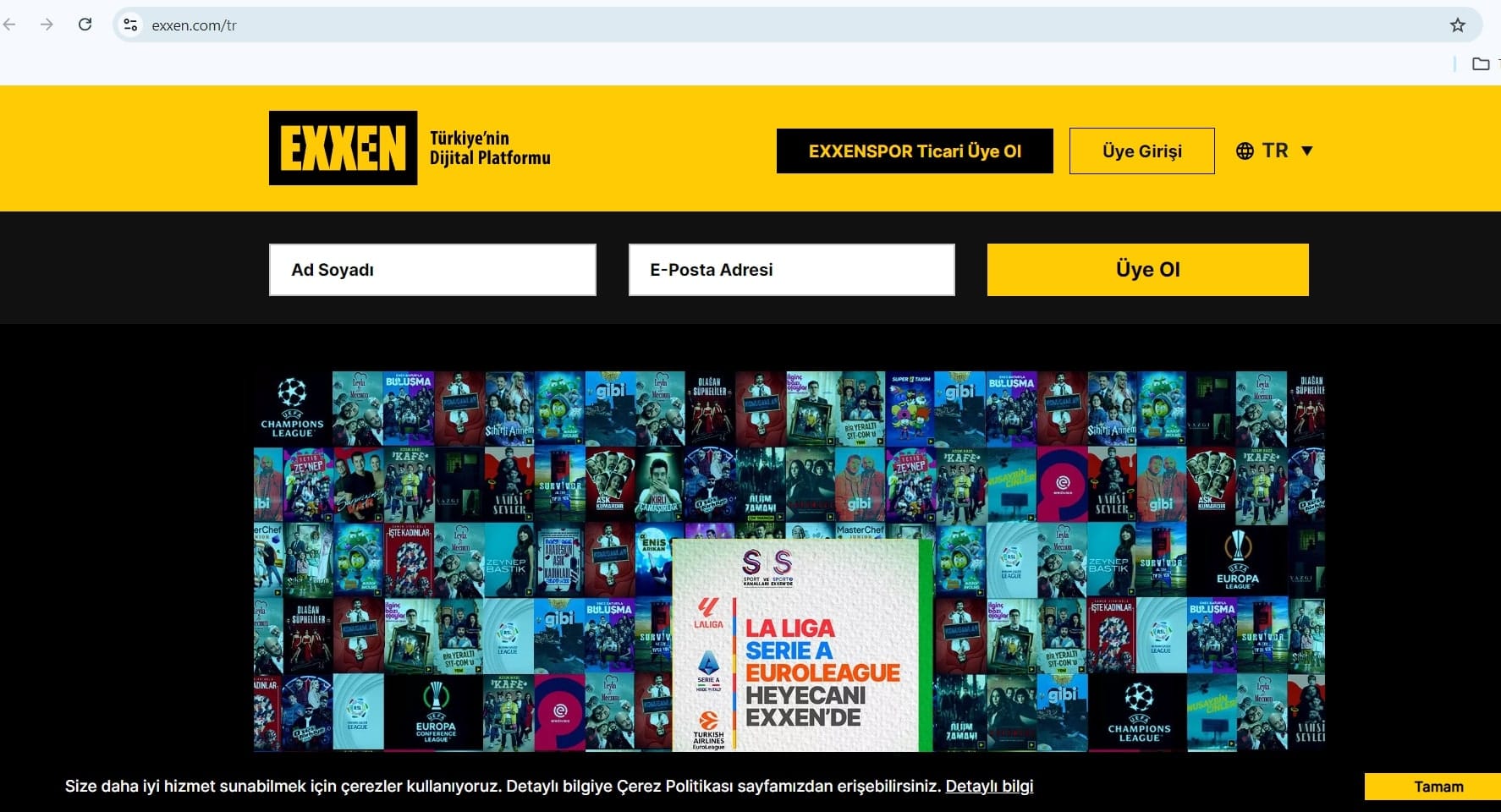 Exxen üyelik iptali