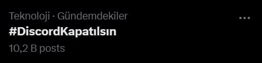 Discord kapatılsın tweet