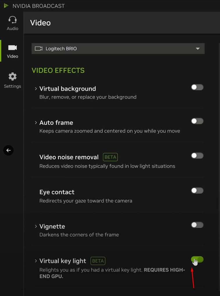 Broadcast Virtual Key Light Nedir