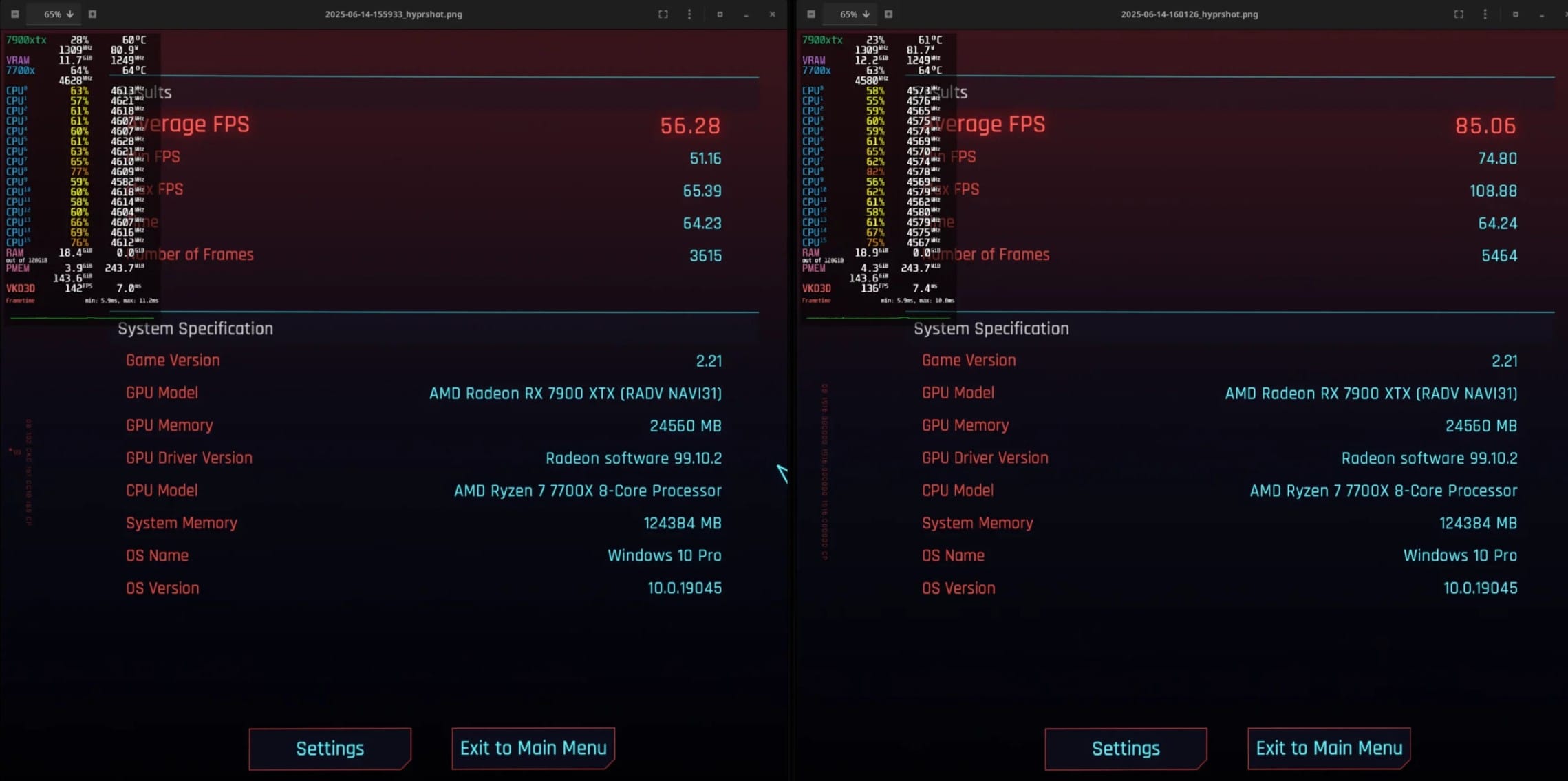 RX 9000 serisi ekran
