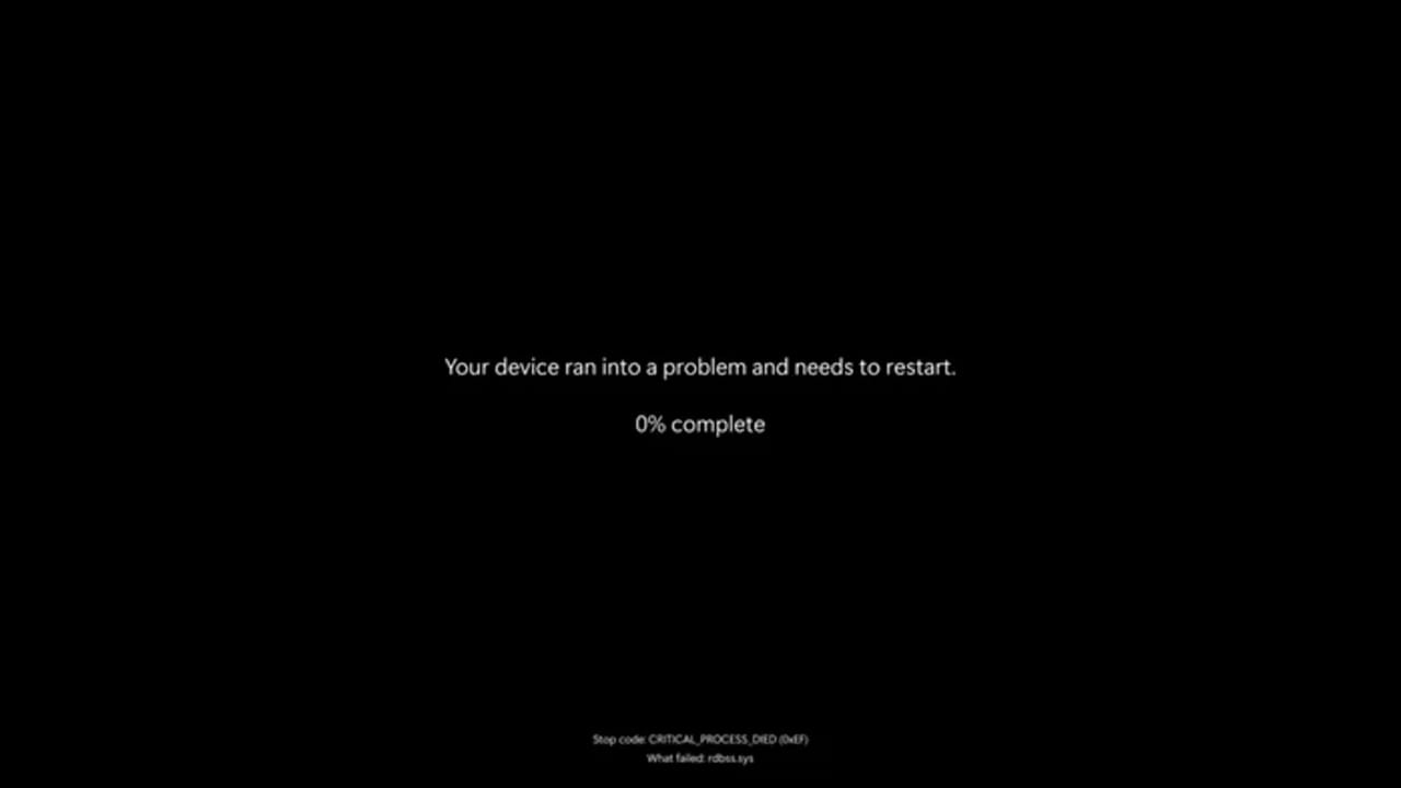 Windows Mavi ekran hatası