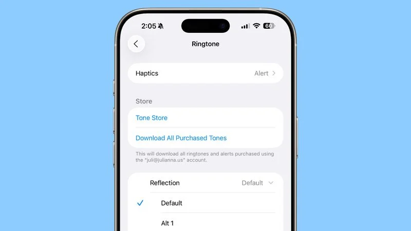 iPhone’un Yeni Zil Sesi