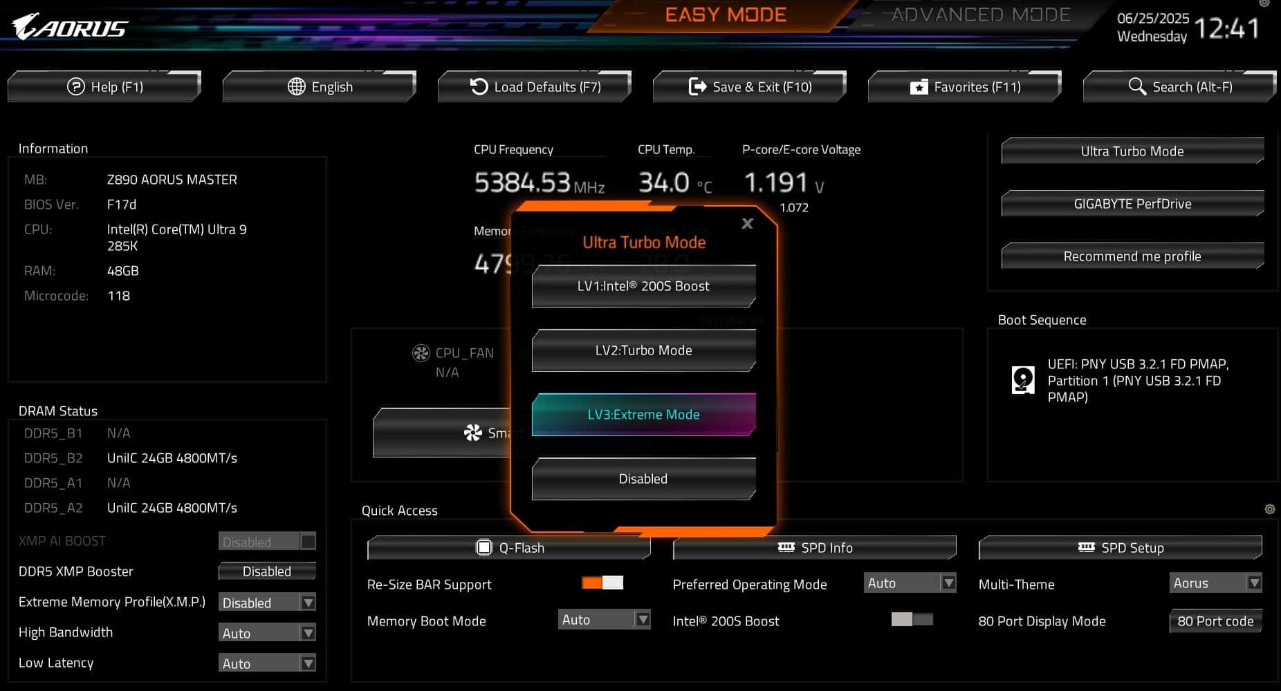 LV1 Intel 200S Boost