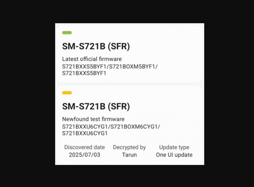 S24 FE için One UI 8.0