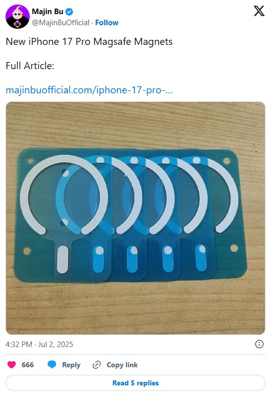 iPhone 17 Pro için MagSafe