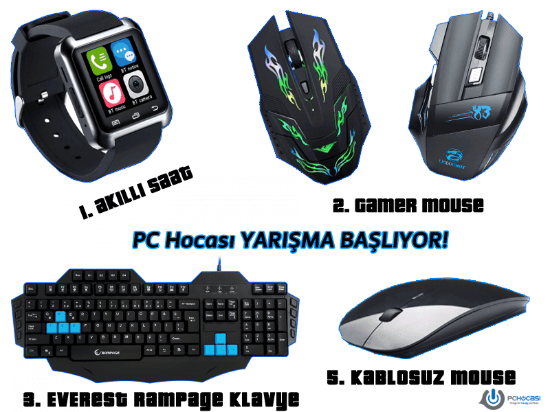 PC Hocası Teknolojik Ürünler Çekiliş Sonuçları - 19.02.2016