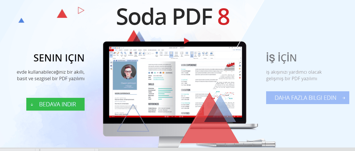Profesyoneller İçin PDF Düzenleme Uygulması Soda PDF