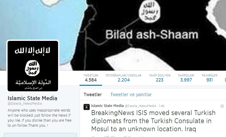 IŞİD Twitter'ı Kullanarak Tehditlerine Devam Ediyor