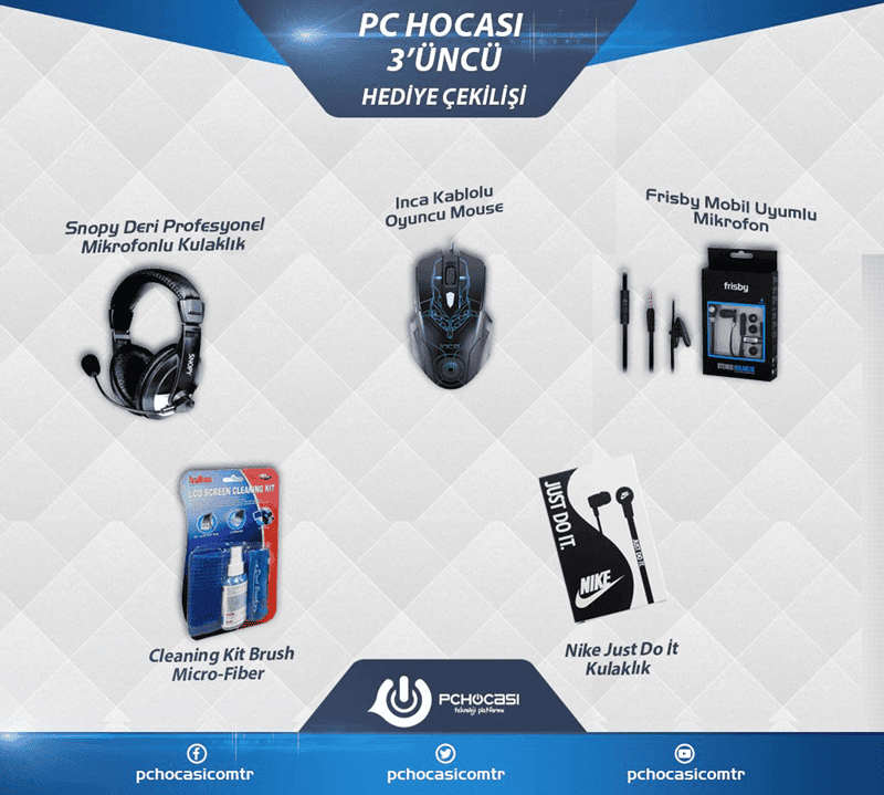 PCH Online Teknolojik Ürünler Çekilişi 3 - Sonuçları