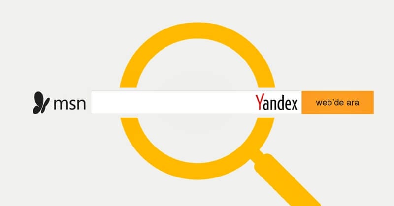 Yandex Artık MSN'nin Arama Motoru Oldu