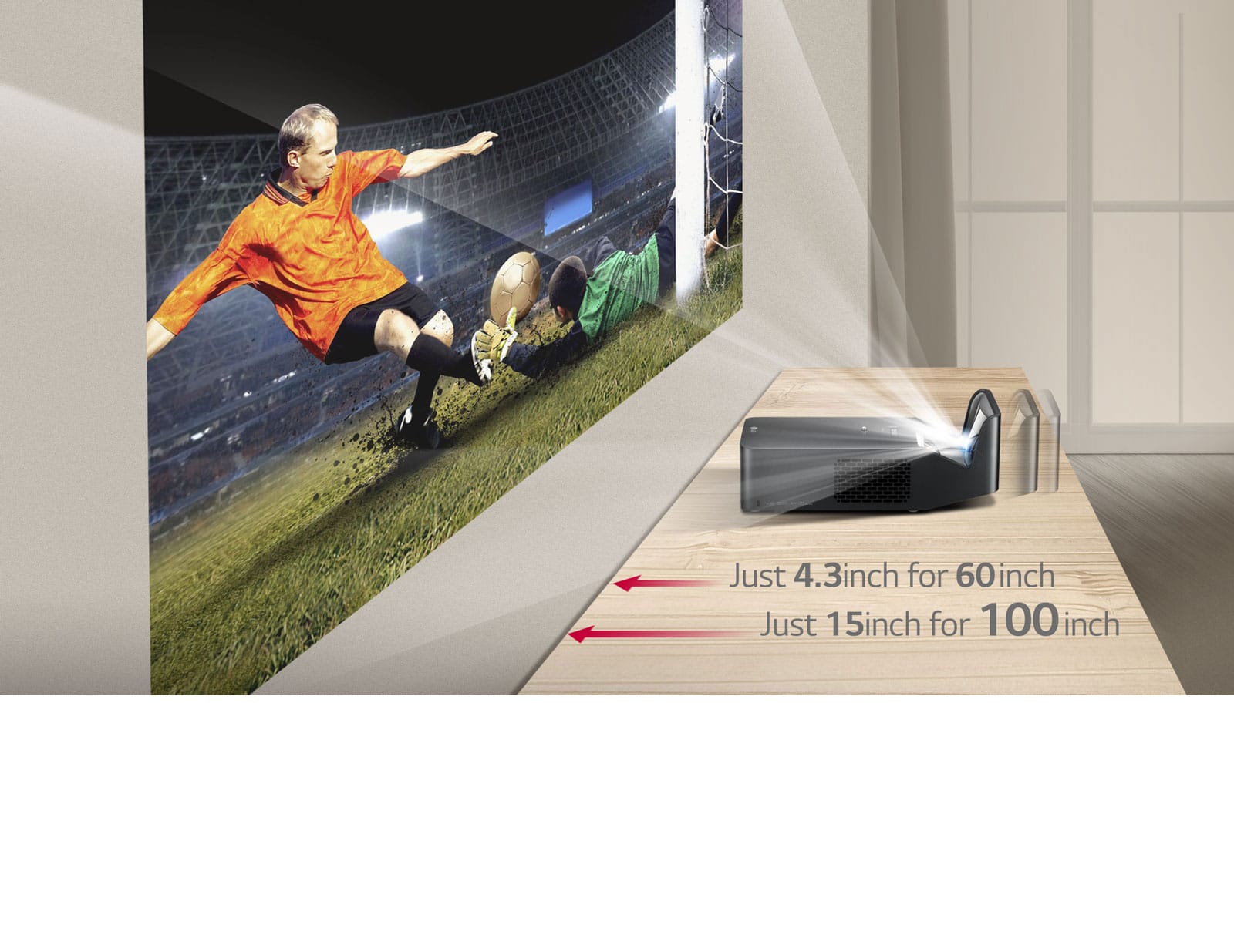 PF1000U LG LED Smart projektör