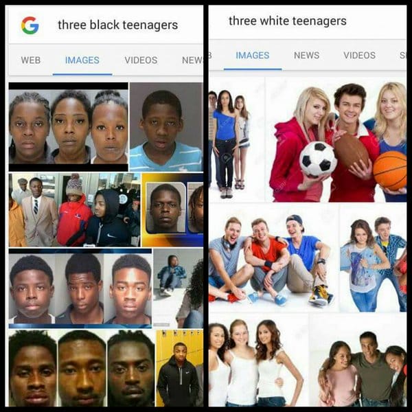 Google, siyah gençleri ‘suçlu’ ilan etti