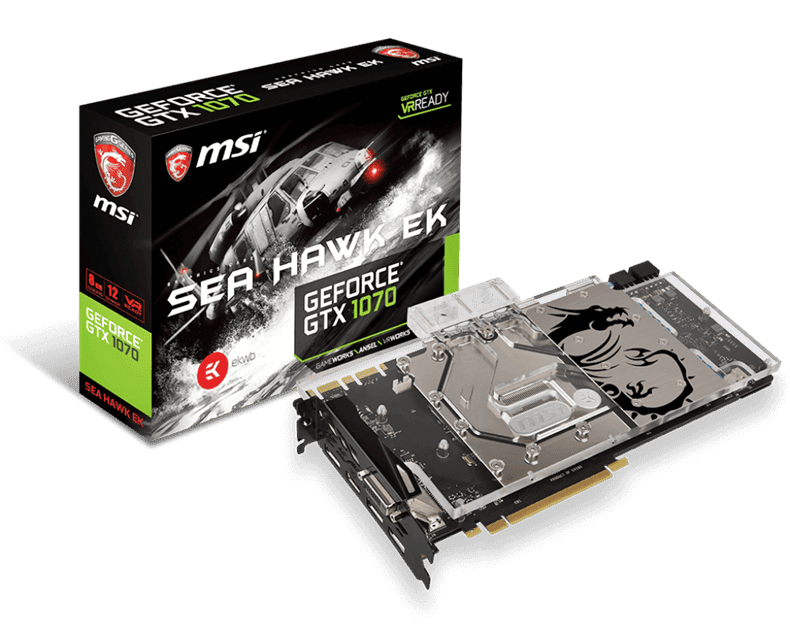 MSI Yeni GTX 10 Tabanlı Sea Hawk EK X Serisini Tanıttı