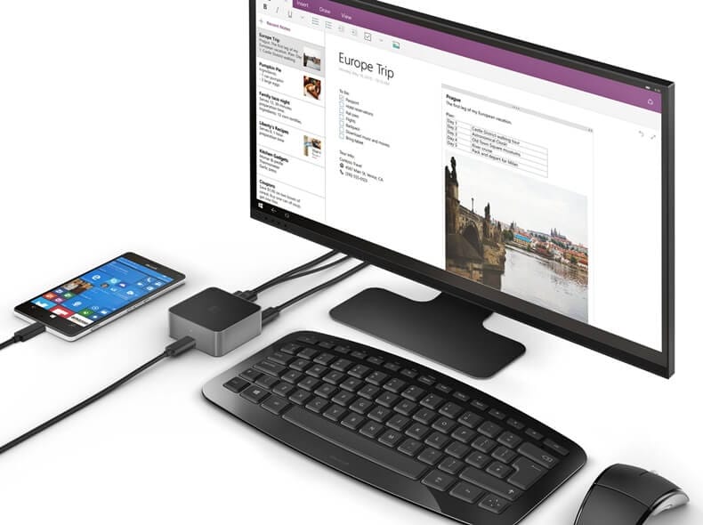 Telefonu Bilgisayar Çevirme Aparatı Microsoft Continuum