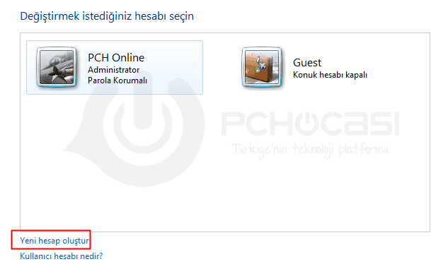 Windows-kullanici-olusturma