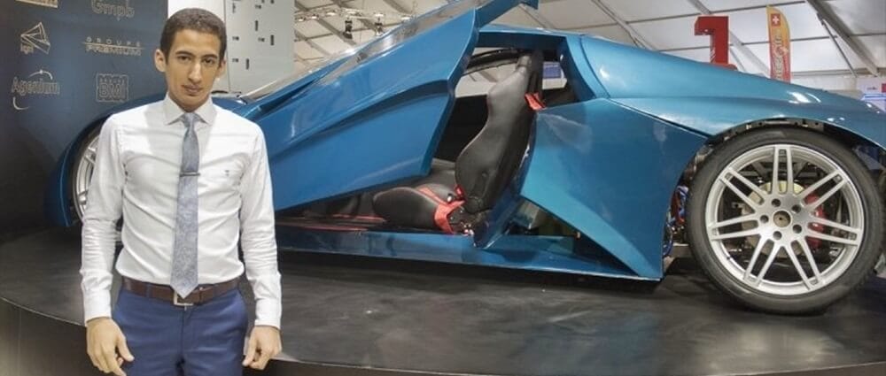 Fas'lı 25 Yaşındaki Mühendis Jadiat Adında Elektrikli Otomobil Geliştirdi