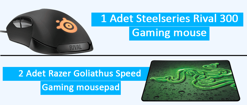 PC Hocası Steelseries Gamer Mouse ve Razer Mousepad çekilişi