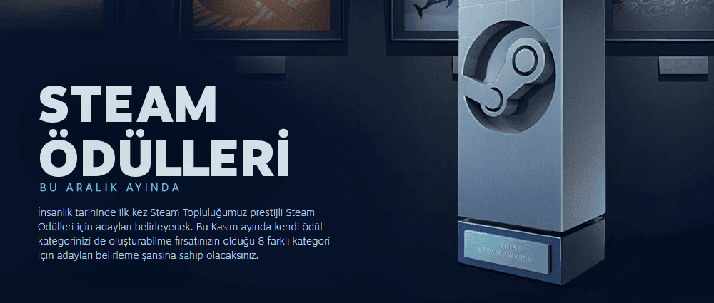 Steam Yılın Oyunları ödülünü kimler kazanacak ?