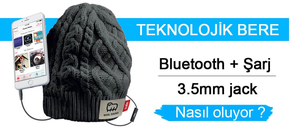 Kablosuz kulaklığa sahip teknolojik bere geliştirildi