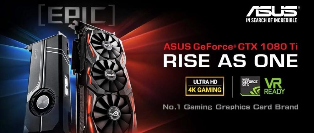 ASUS ROG STRIX GeForce GTX 1080 Ti ve GTX 1080 Ti TURBO ekran kartlarını duyurdu