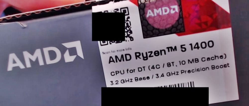 AMD Ryzen 5 1400 Oyun Performansı Sızdırıldı