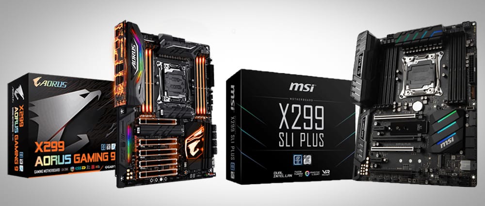 MSI ve GIGABYTE X299 Anakart Modellerini Tanıttı