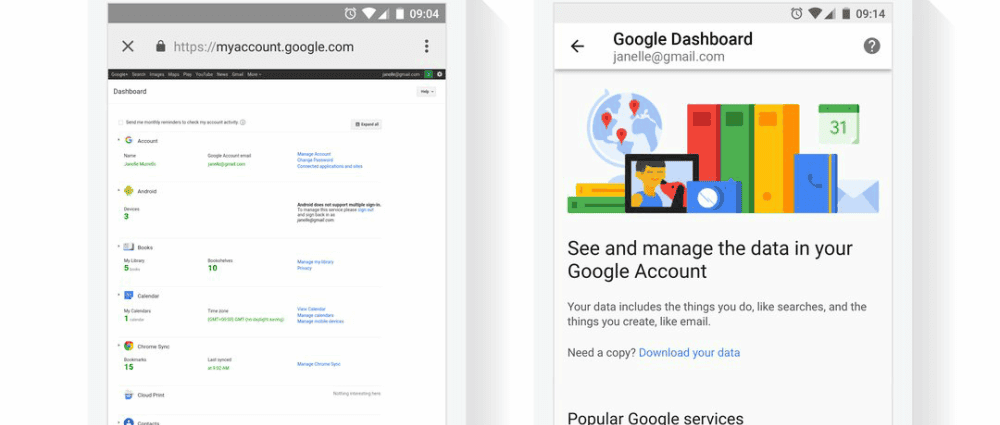 Google Gizlilik Gösterge Panelini Yeniden Tasarlıyor