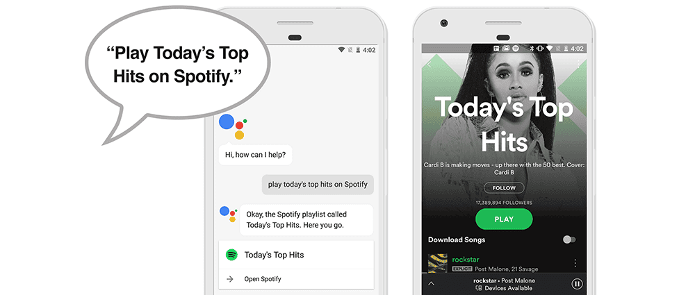 Google Asistan Artık Spotify Sesli Komutlarını Algılıyor