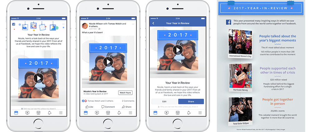 Facebook, 2017'nin "EN"lerini Açıkladı