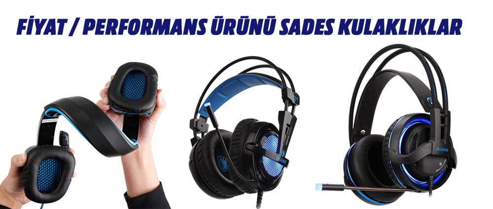 Sades’ten Fiyat/Performans Canavarı 3 Oyuncu Kulaklığı
