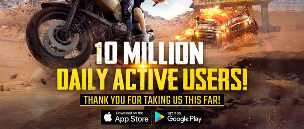 Mobil PUBG Günlük 10 Milyon Kullanıcı Sayısını Geçti!
