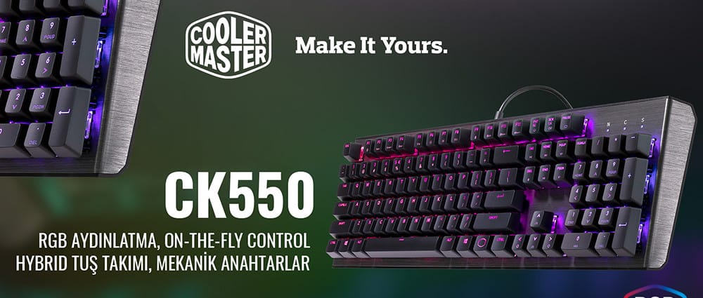 Cooler Master,CK550 ve CK552 Mekanik Oyuncu Klavyeleri