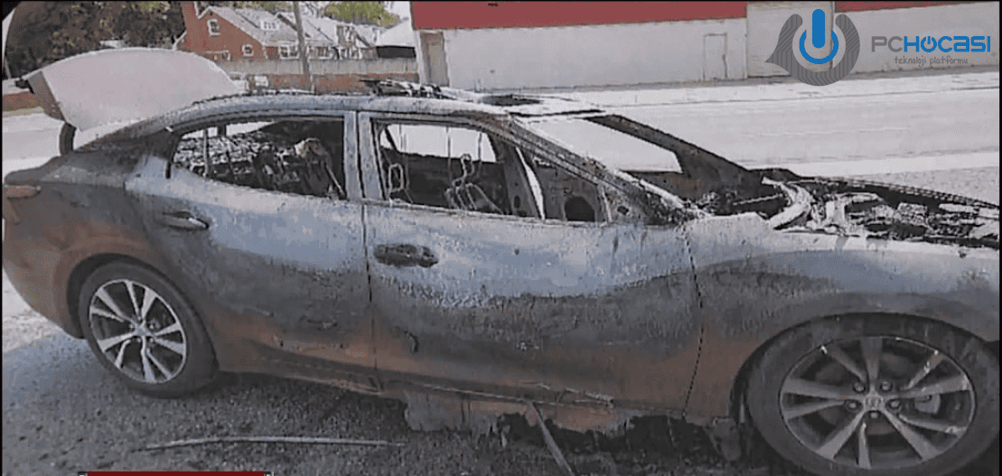 Patlayan Galaxy S8 Bir Arabanın Kül Olmasına Sebep Oldu