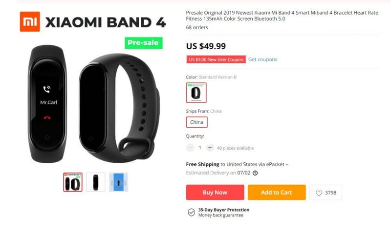 Xiaomi Mi Band 4