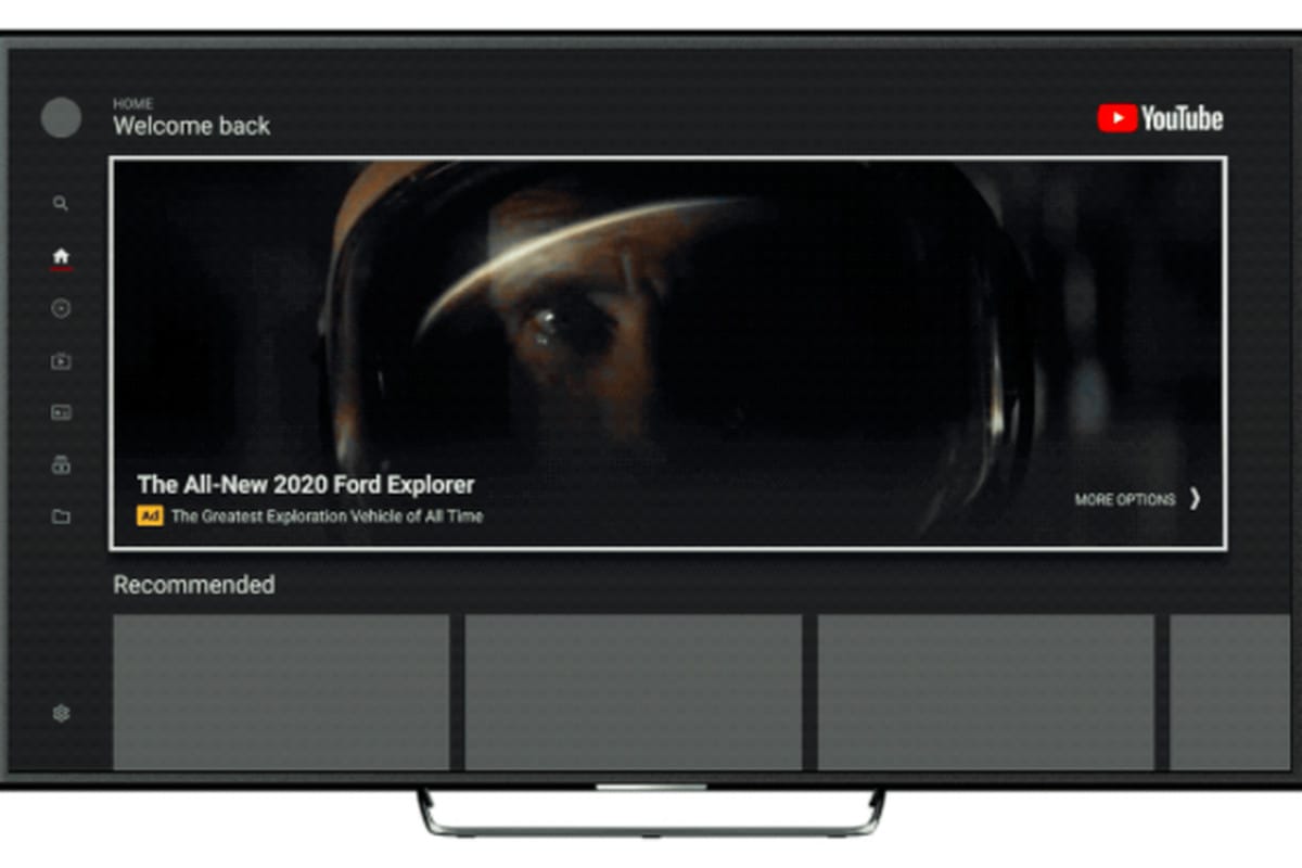 YouTube, Televizyon Uygulamasına Devasa Bir Reklam Alanı Ekledi