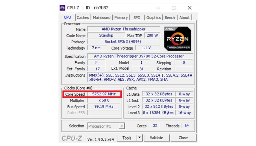 AMD Ryzen Threadripper 3970X