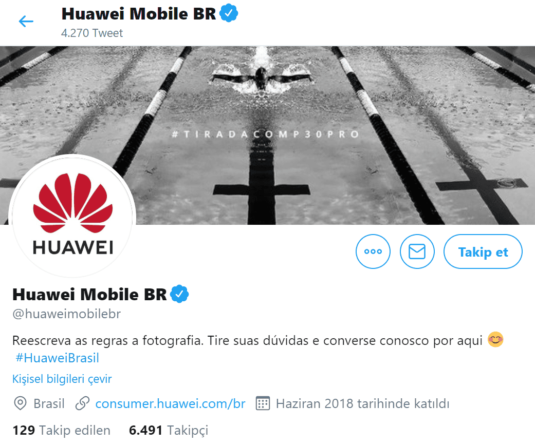 Huawei BR Twitter hesabı hacklenince Apple'a küfürler yağdırıldı