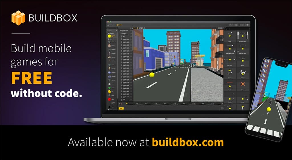 Buildbox FBX: Kod bilgisi olmadan ücretsiz mobil oyun yapabileceğiniz uygulama