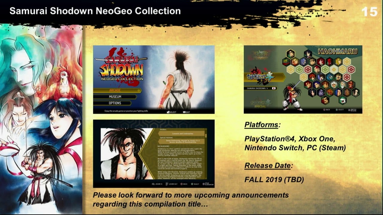 Samurai Shodown Neo Geo Collection