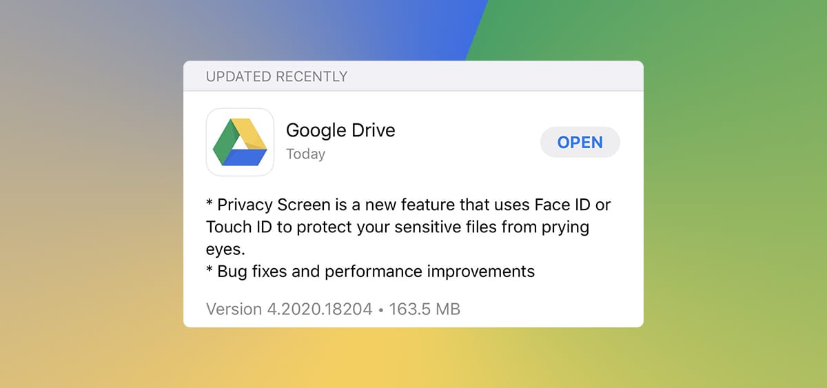 iOS için Google Drive'a Touch ID ve Face ID Desteği Geldi!