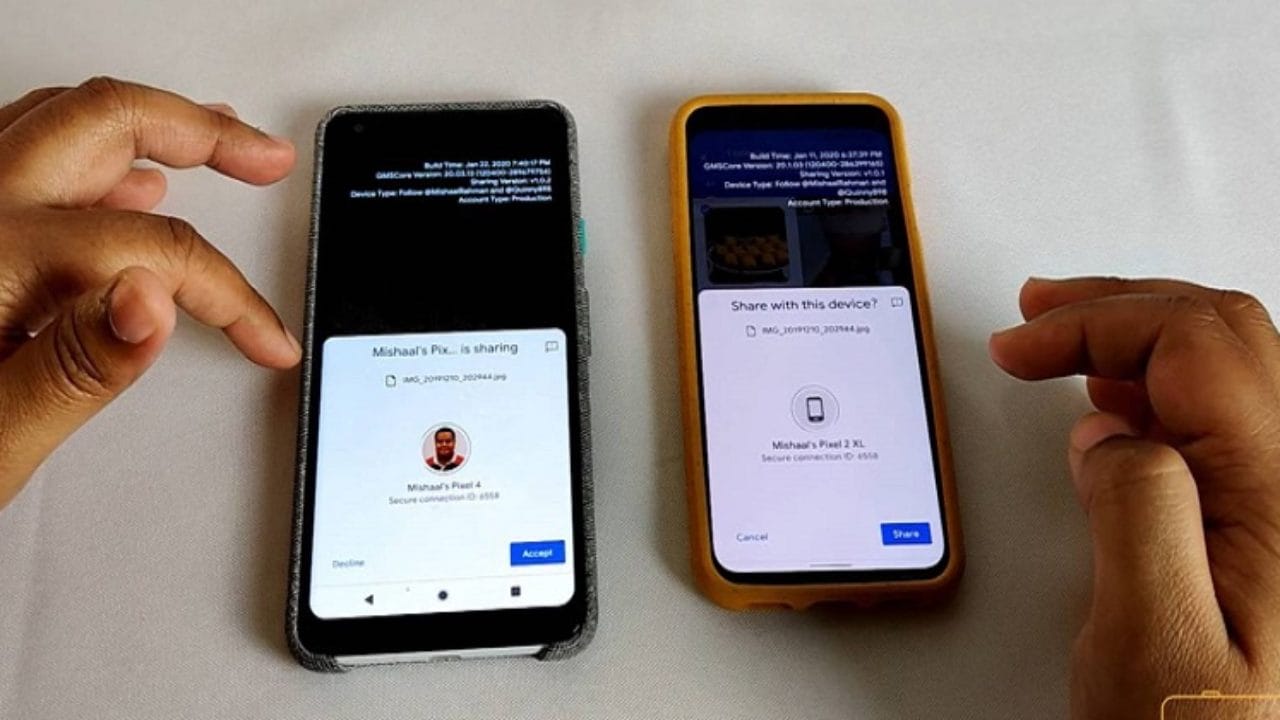 Google'ın "AirDrop" Benzeri Servisi "Nearby Share" Kullanıma Sunuldu