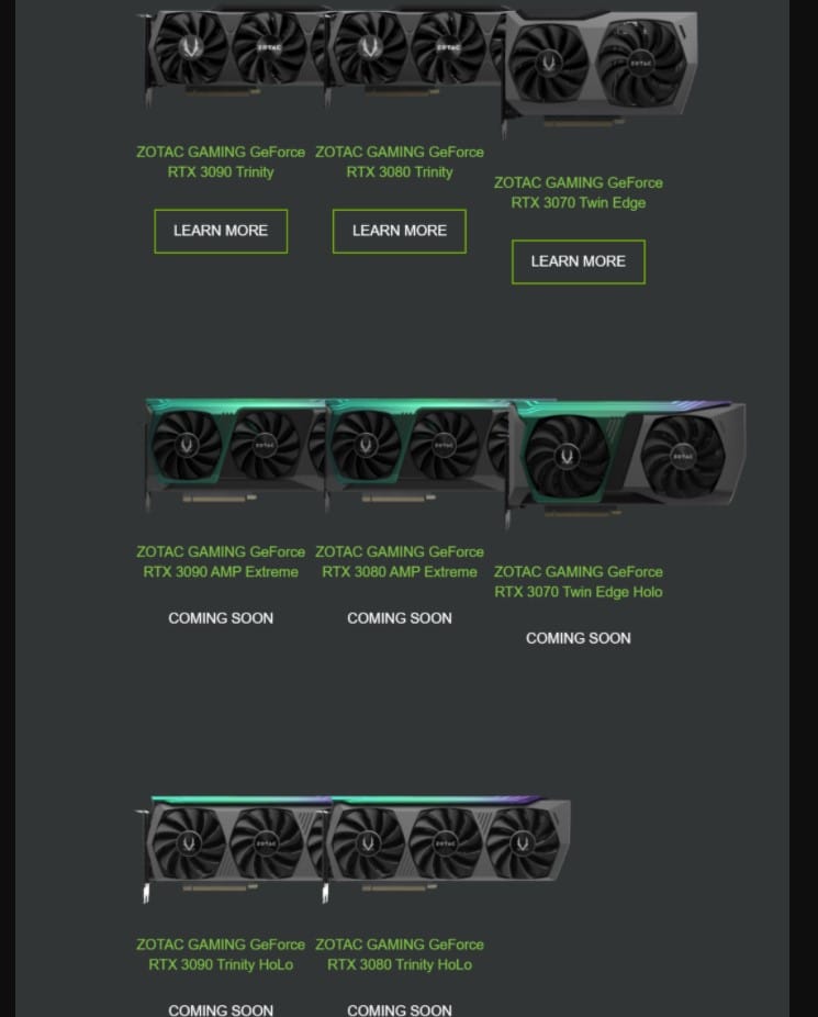 Zotac Gaming NVIDIA RTX 3000
