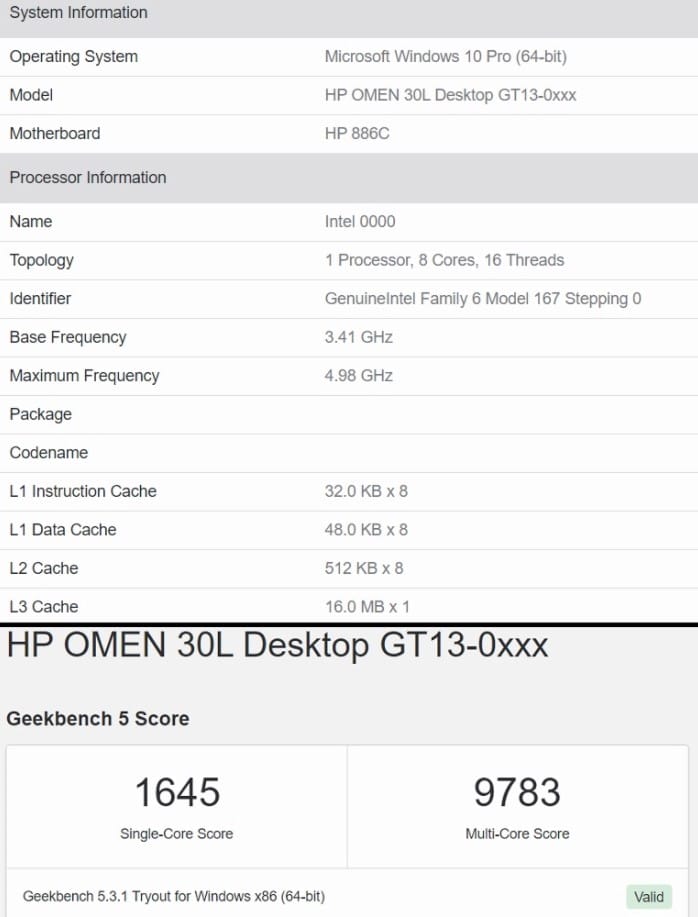 11.nesil Intel Rocket Lake-S