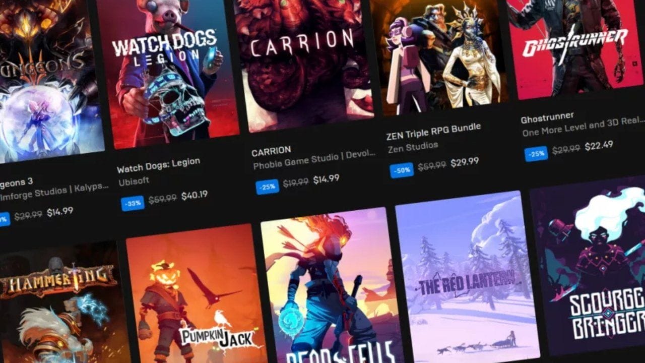 Epic Games yılbaşı indirimleri