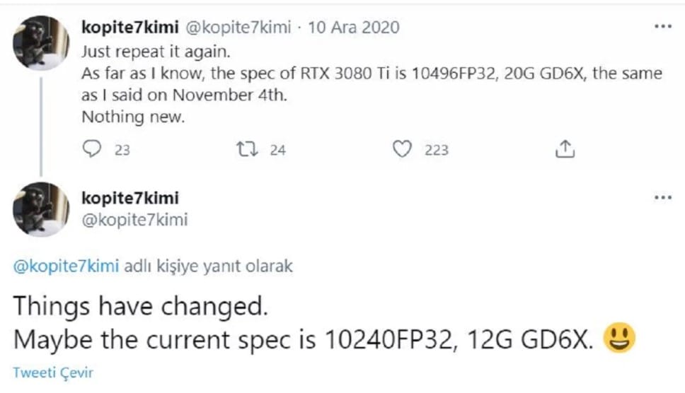 NVIDIA GeForce RTX 3080 Ti